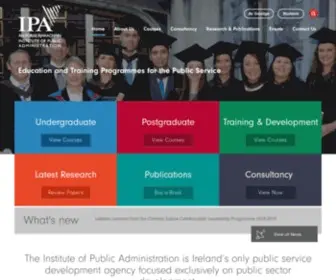 Ipa.ie(The Institute of Public Administration) Screenshot