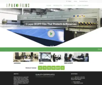 Ipak.com.pk(International Packaging Films (Pvt.) Ltd) Screenshot