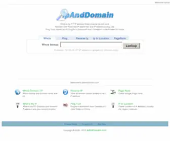 IpandDomain.com(IP and domain tools) Screenshot