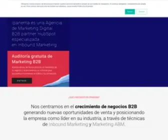 Ipanemacomunicacion.com(Agencia de marketing B2B Barcelona) Screenshot