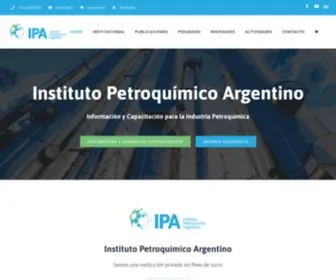 Ipa.org.ar(Instituto Petroquímico Argentino) Screenshot