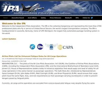 Ipapilot.org(Independent Pilots Association) Screenshot