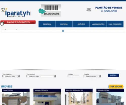 Iparatyh.com.br(IMOBILIARIA IPARATYH) Screenshot