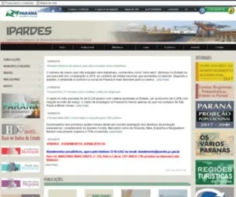 Ipardes.gov.br(O instituto paranaense de desenvolvimento econômico e social (ipardes)) Screenshot