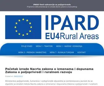 Ipardfond.rs(IPARD fond konsalting agencija) Screenshot