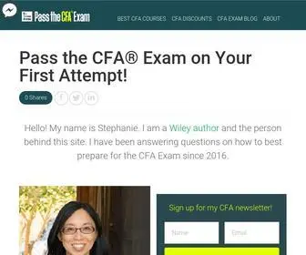 Ipassfinanceexams.com(Pass the CFA Exam on Your First Attempt) Screenshot