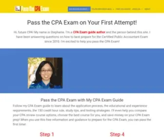 IpassthecPaexam.com(Pass the CPA Exam on Your First Attempt) Screenshot