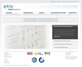 IPB.de(Internet Provider in Berlin GmbH) Screenshot