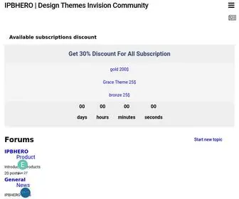 Ipbhero.ir(Design Themes Invision Community) Screenshot