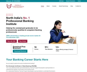 Ipbindia.com(Students who opt for (Institute of Professional Banking)) Screenshot