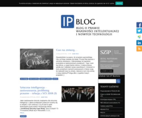 Ipblog.pl(O prawie autorskim i nowych technologiach) Screenshot