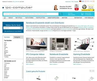 IPC-Computer.de(Notebook Ersatzteile aller Hersteller bei IPC Computer) Screenshot