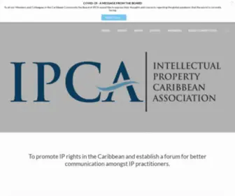 Ipca.website(To promote IP rights in the Caribbean and establish a forum for better communication amongst IP practitioners) Screenshot