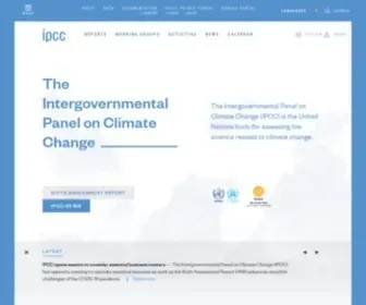 IPCC.ch(Intergovernmental Panel on Climate Change) Screenshot