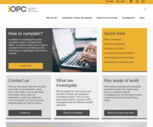 IPCC.gov.uk(Independent Police Complaints Commission) Screenshot
