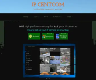 Ipcent.com(IP Camera Central Command) Screenshot