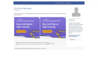 Ipconceal.com(Free Proxy Browsing) Screenshot