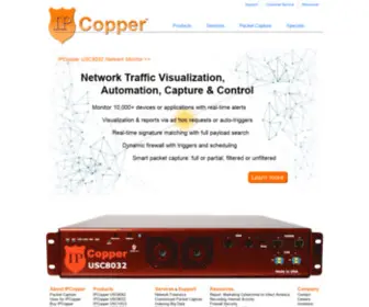 Ipcopper.com(Packet Capture Appliances and Netflow Monitoring Tools) Screenshot