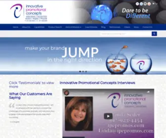 IpcPromos.com(Innovative Promotional Concepts) Screenshot