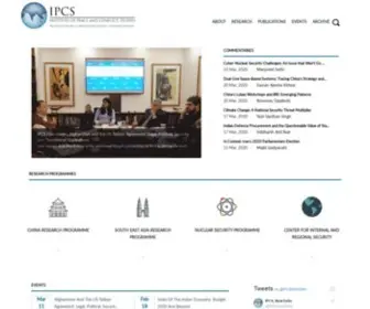 IPCS.org(Institute Of Peace & Conflict Studies) Screenshot