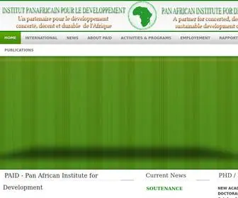 IPD-Afrique.org(Institut Panafricain pour le D) Screenshot