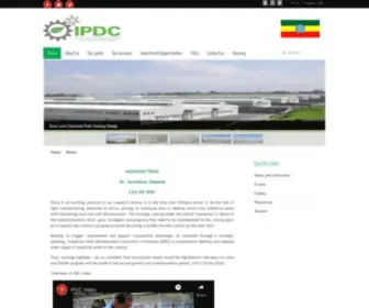 IPDC.gov.et(The Ethiopian Industrial Parks Development Corporation (IPDC)) Screenshot