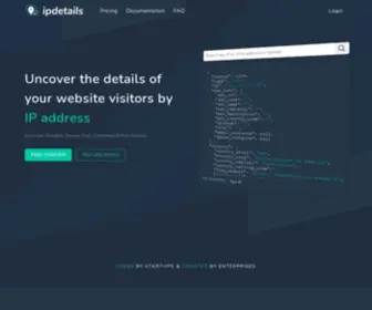Ipdetails.io(Free Unlimited IP Geolocation API) Screenshot