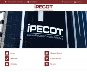 Ipecot.org(Instituto Peruano Contable Tributario) Screenshot