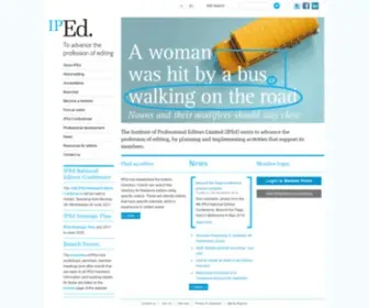 Iped-Editors.org(The Institute of Professional Editors Limited (IPEd)) Screenshot
