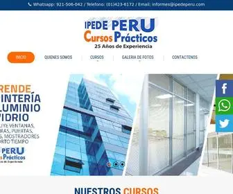 Ipedeperu.com(Clases de vidrieria) Screenshot