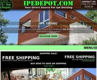 Ipedepot.com(Ipe Decking) Screenshot