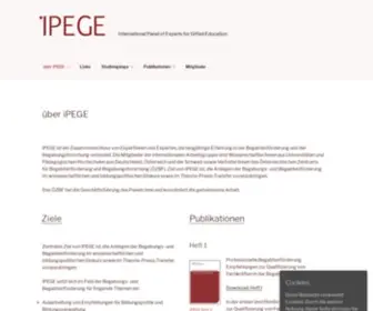 Ipege.net(International Panel of Experts for Gifted Education) Screenshot