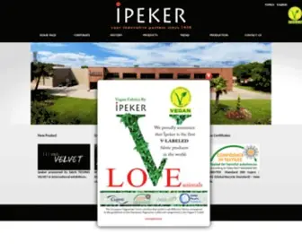 Ipeker.com(Peker Textile) Screenshot