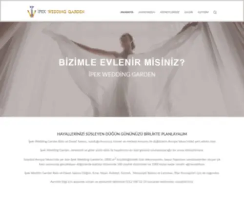 Ipekweddinggarden.com(İpek Wedding) Screenshot