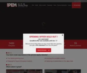 Ipem-Market.com(IPEM The Greatest Private Capital Event) Screenshot