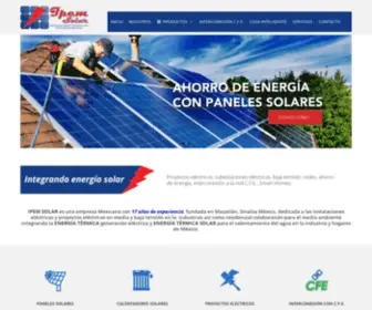 Ipemsolar.com(Energía Solar) Screenshot