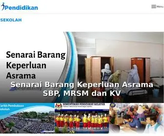 Ipendidikan.my(IPendidikan merupakan portal informasi pendidikan di Malaysia merangkumi malumat berkaitan sekolah) Screenshot