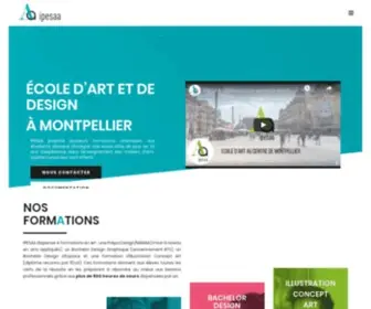 Ipesaa.fr(École d'illustration & d'arts appliqués à Montpellier) Screenshot