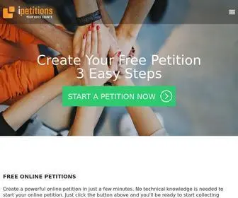 Ipetitions.com(Online petition) Screenshot