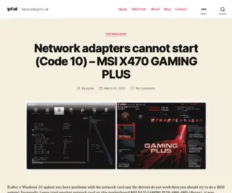 Ipfail.org(Networking For All) Screenshot