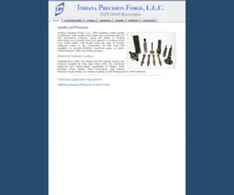 IPFLLC.com(Indiana Precision Forge) Screenshot