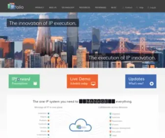 Ipfolio.com(Intellectual Property (IP) Management Software) Screenshot