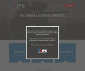 Ipgau.com.au(The World Leader in Paintball) Screenshot