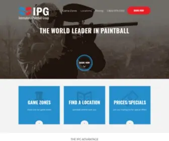 Ipgca.com(The World Leader in Paintball) Screenshot