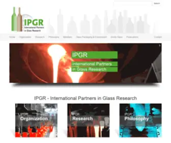 IPGR.com(IPGR International Partners in Glass Research) Screenshot