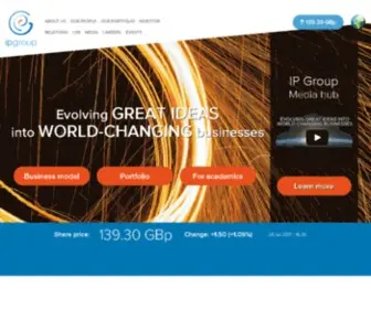 Ipgroupplc.com(IP Group plc) Screenshot