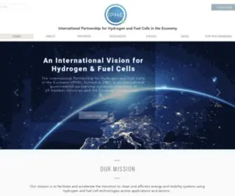 Iphe.net(Home International Partnership for Hydrogen&Fuel Cells in the Economy) Screenshot