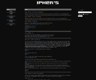 Ipherswipsite.com(Ipher's WIP Page) Screenshot