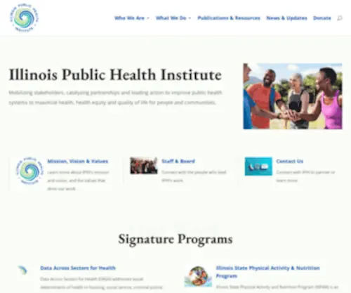 Iphionline.org(Illinois Public Health Institute) Screenshot