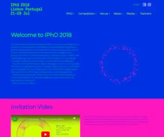 Ipho2018.pt(IPhO 2018) Screenshot